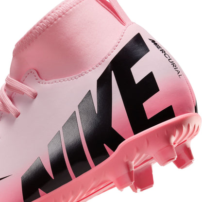 Nike Junior Zoom Superfly 9 Club FG/MG Firm Ground Cleats - Pink Foam/Black