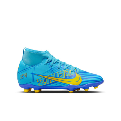 Nike Jr. Mercurial Superfly 9 Club KM FG/MG - BALTIC BLUE/WHITE