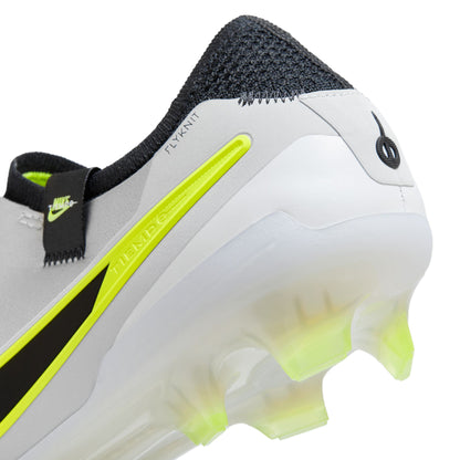 Nike Tiempo Legend 10 Elite FG Firm Ground Soccer Cleats - Metallic Silver/ Black Volt