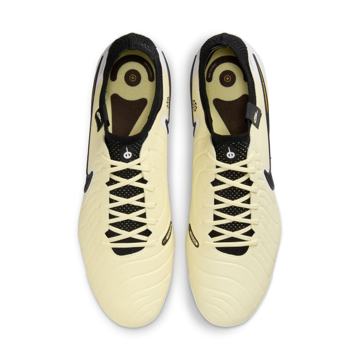 Nike Tiempo Legend 10 Elite FG Firm Ground Soccer Cleat - Lemonade/ Black- Metallic Gold