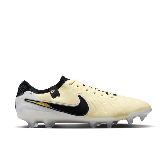 Nike Tiempo Legend 10 Elite FG Firm Ground Soccer Cleat - Lemonade/ Black- Metallic Gold