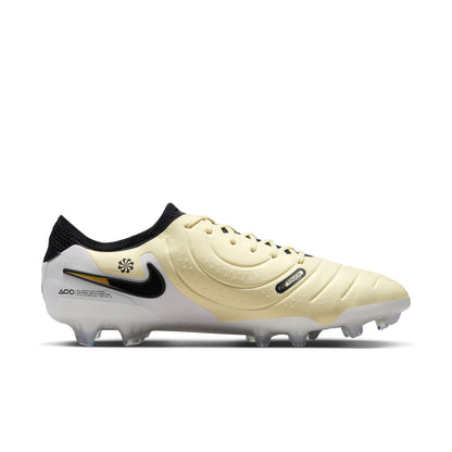 Nike Tiempo Legend 10 Elite FG Firm Ground Soccer Cleat - Lemonade/ Black- Metallic Gold