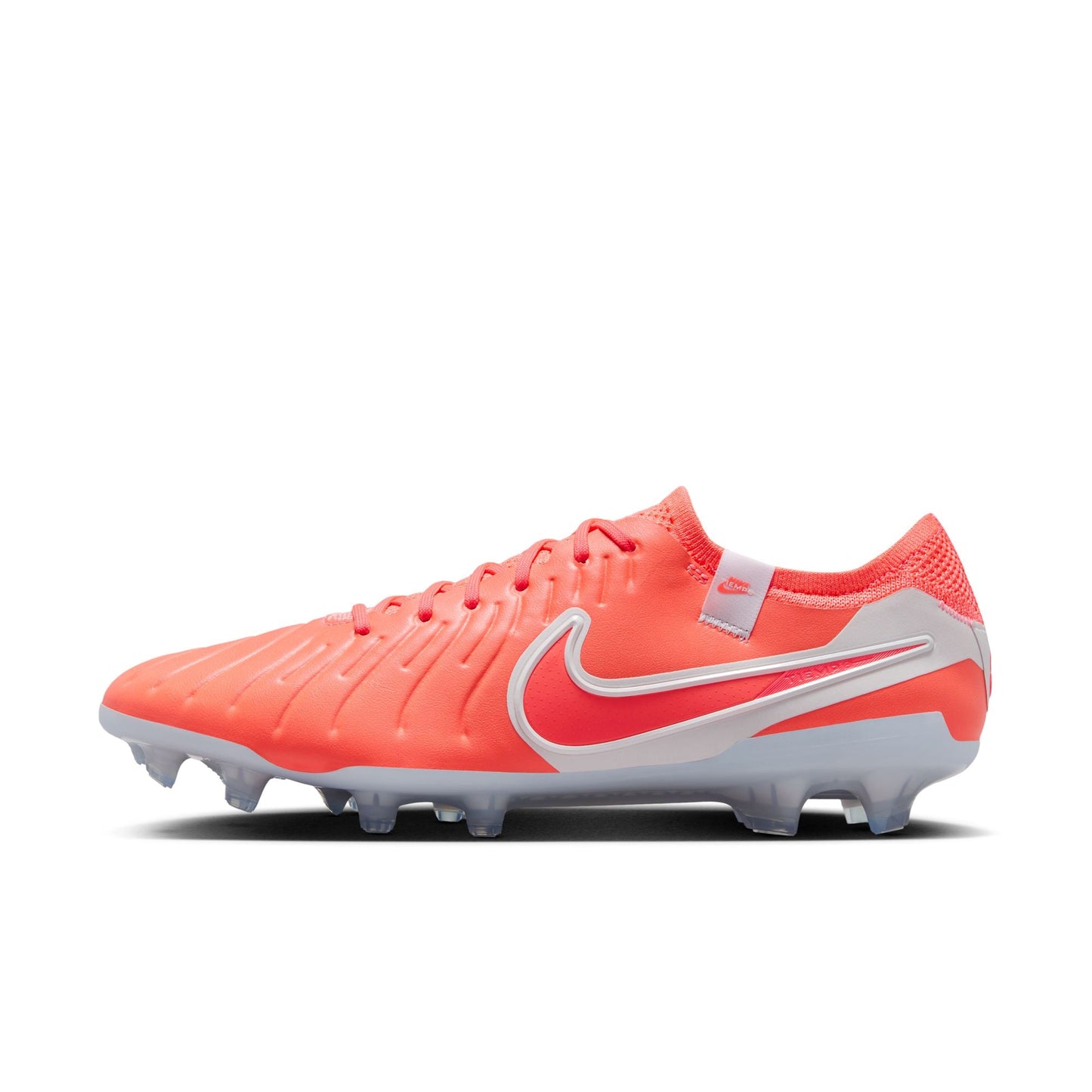 Nike Tiempo Legend 10 Elite FG Firm Ground Soccer Cleats - Hot Lava/ White