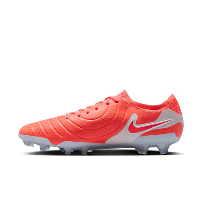 Nike Tiempo Legend 10 Elite FG Firm Ground Soccer Cleats - Hot Lava/ White