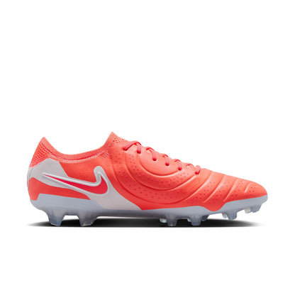 Nike Tiempo Legend 10 Elite FG Firm Ground Soccer Cleats - Hot Lava/ White