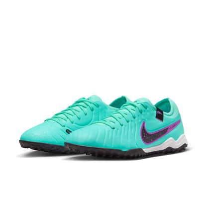 Nike Tiempo Legend 10 Pro Turf Soccer Shoes -  Hyper Turq/ Black-Fuchsia Dream