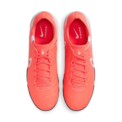 Nike Tiempo Legend 10 Pro TF Turf Soccer Cleat - Hot Lava/white