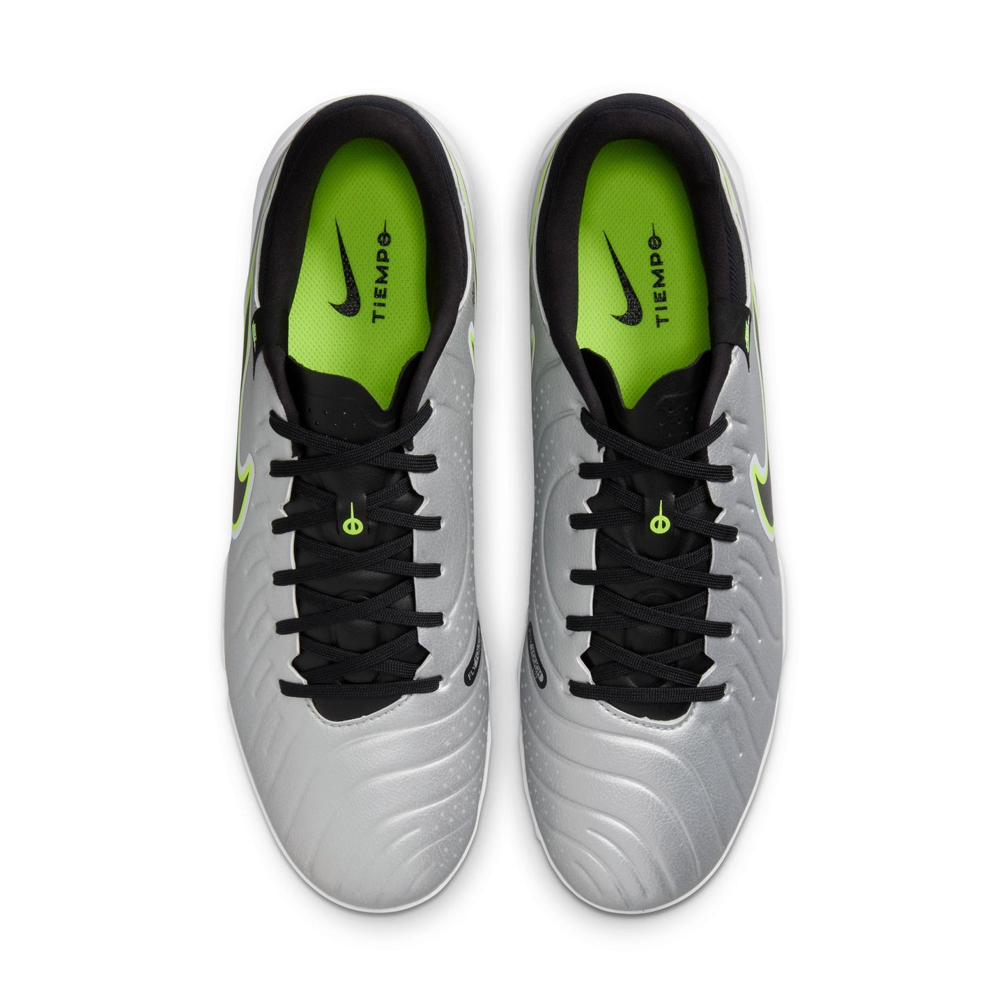 Nike Tiempo Legend 10 Academy TF Artificial Turf Soccer Shoe - Metallic Siver/ Black Volt