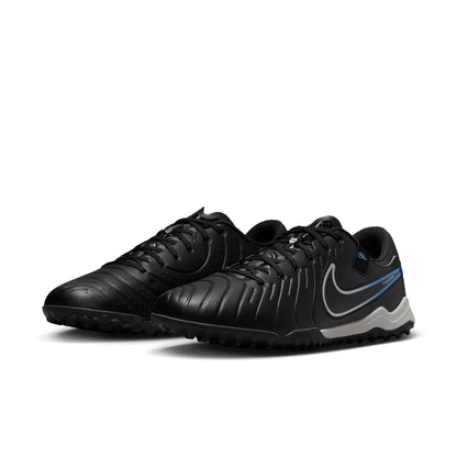 Nike Tiempo Legend 10 Academy TF Artificial Turf Soccer Shoe - Black/ Chrome- Hyper Royal