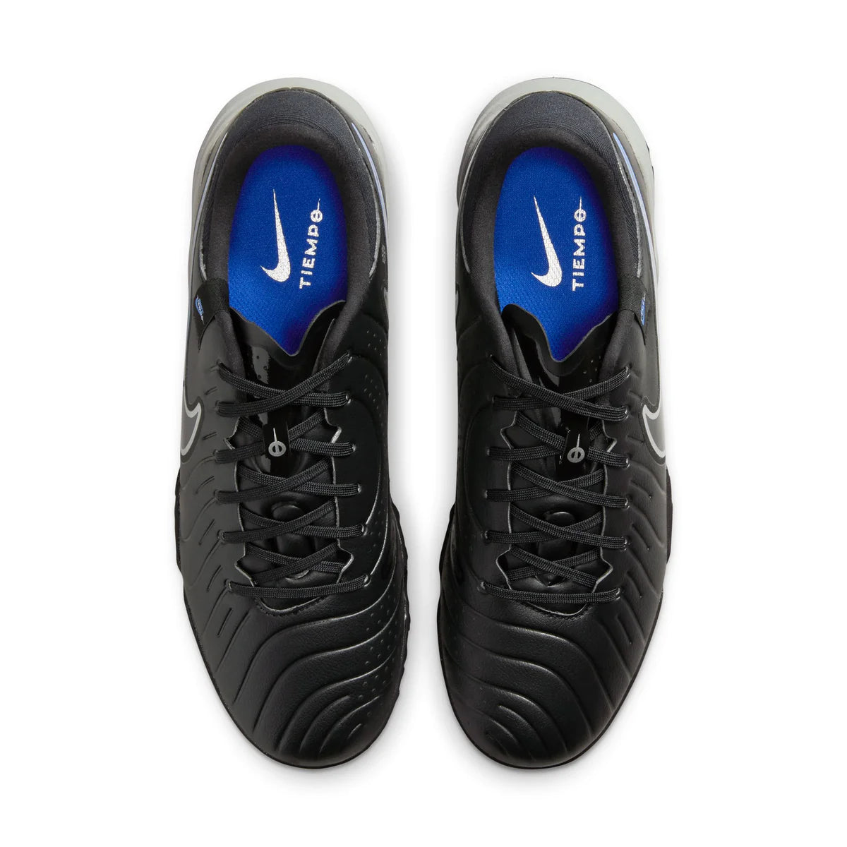 Nike Tiempo Legend 10 Academy TF Artificial Turf Soccer Shoe - Black/ Chrome- Hyper Royal