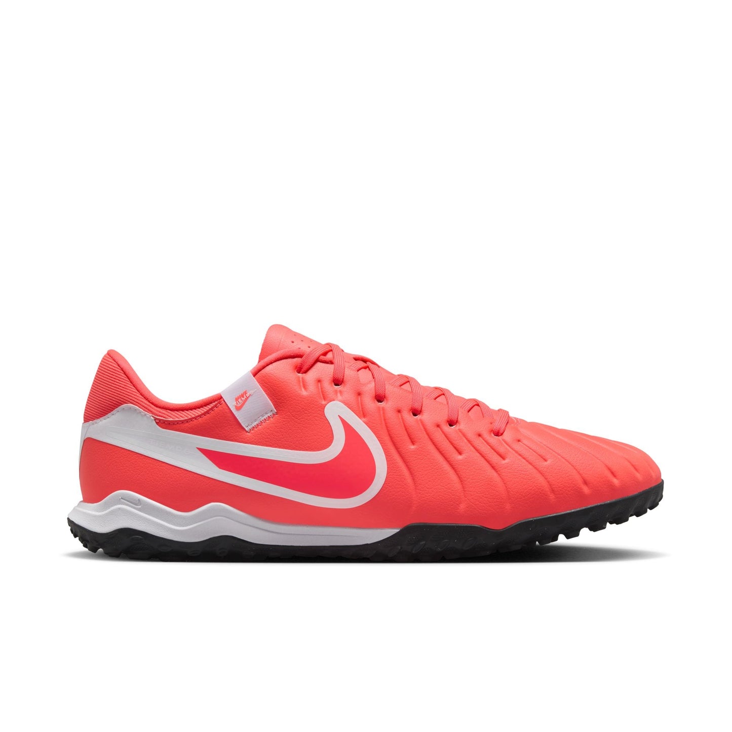 Nike Tiempo Legend 10 Academy TF Turf Soccer Cleat -Hot Lava/White