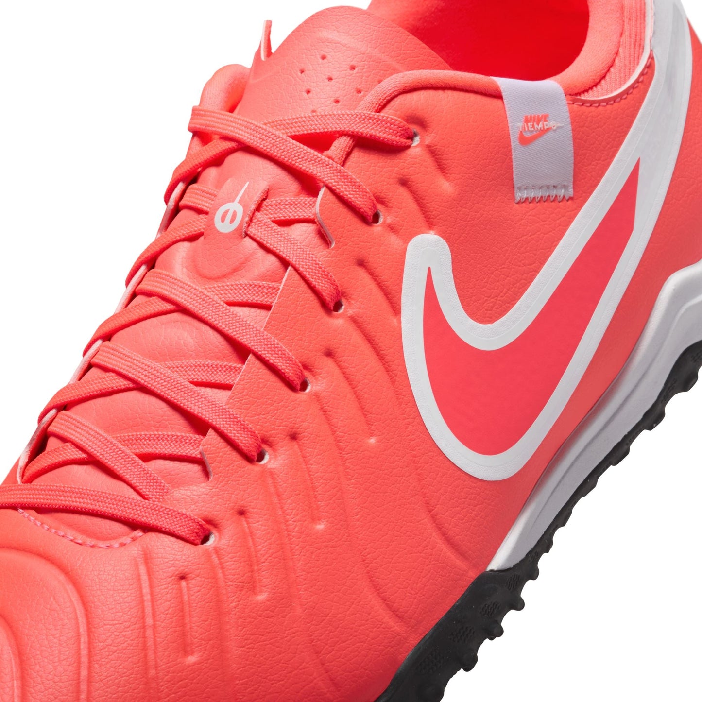 Nike Tiempo Legend 10 Academy TF Turf Soccer Cleat -Hot Lava/White