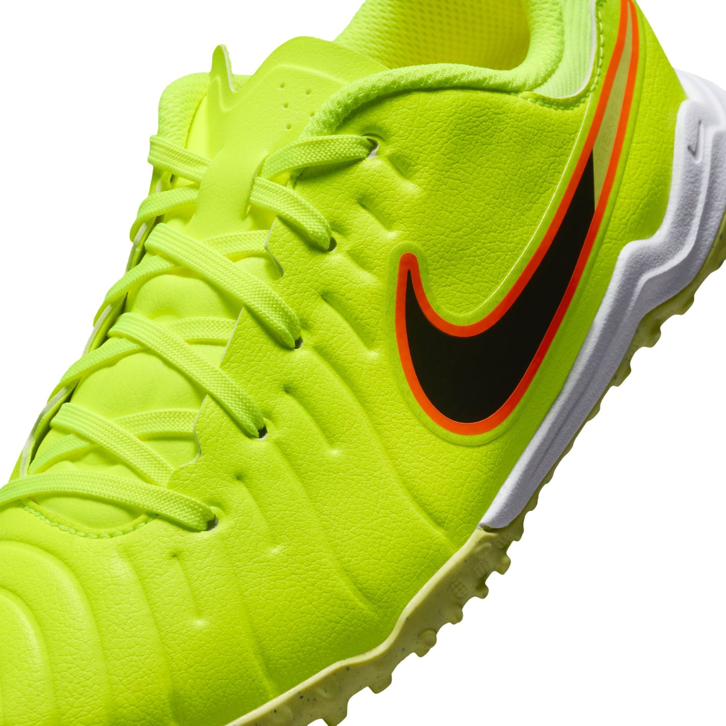 Nike Junior Tiempo Legend 10 Academy TF Turf Soccer Cleat - Volt/Black