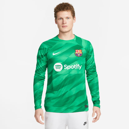 FC Barcelona 2023/24 Stadium Goalkeeper Men's Nike Dri-FIT Soccer Jersey