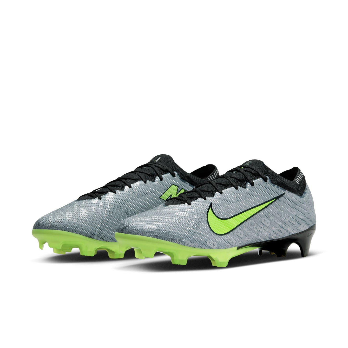 Nike Air Zoom Mercurial Vapor 15 Elite XXV FG Soccer Cleat - Metallic Silver/Volt/Black