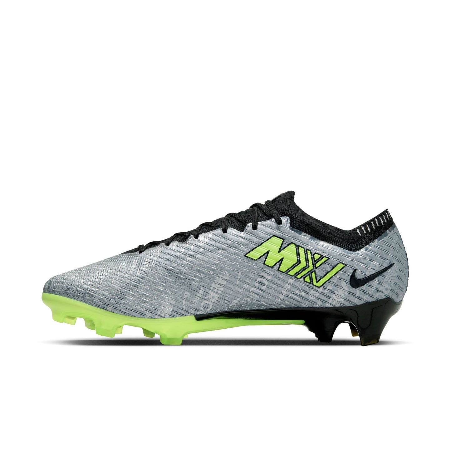 Nike Air Zoom Mercurial Vapor 15 Elite XXV FG Soccer Cleat - Metallic Silver/Volt/Black