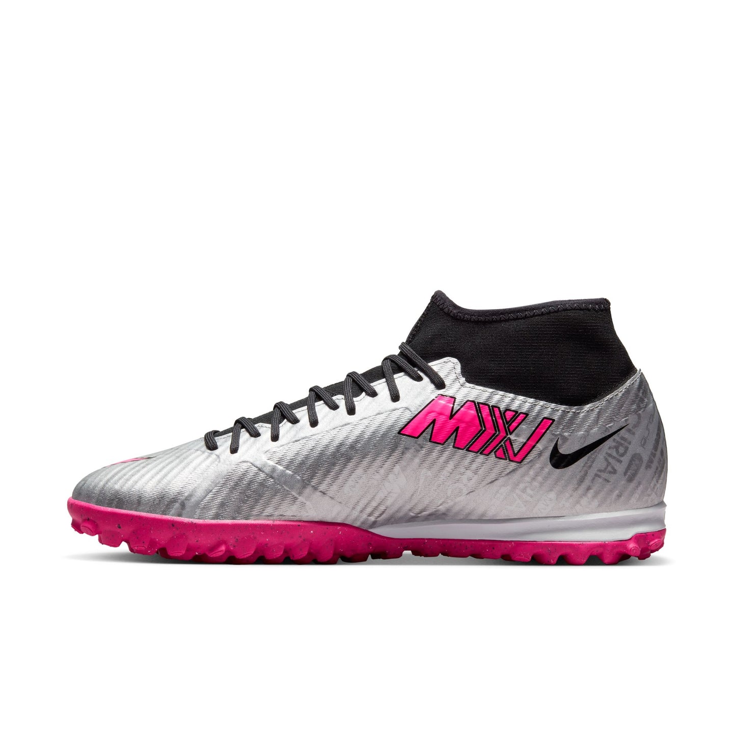 Nike Zoom Mercurial Dream Speed Superfly 9 Academy XXV TF Turf Soccer Shoes - MetallicSilver/HyperPink/Black/Volt