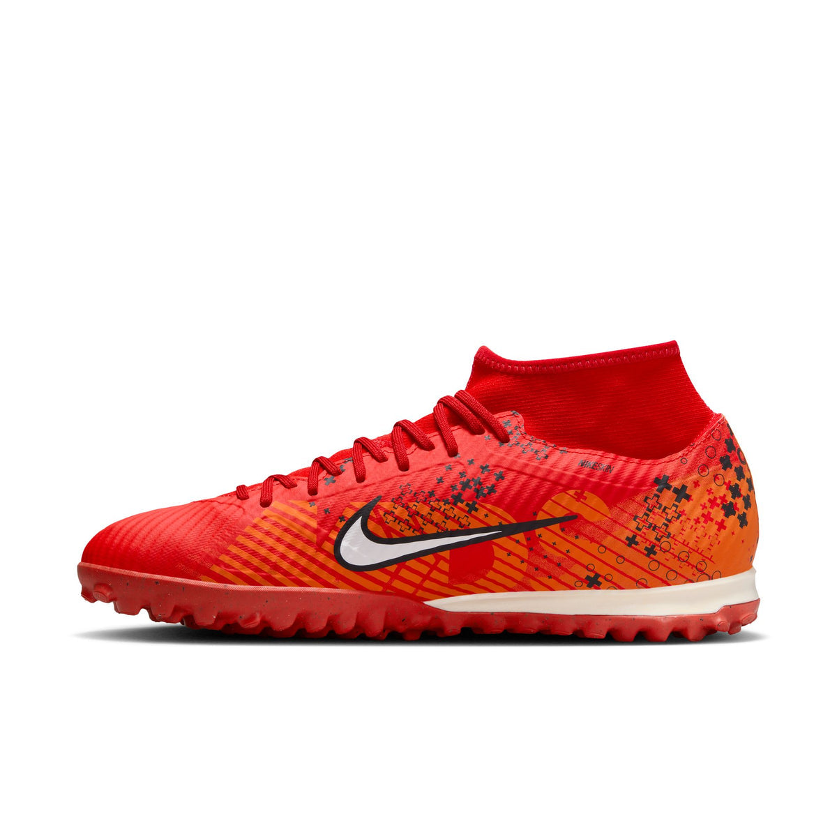 Nike Zoom Mercurial Superfly 9 Dream Speed Academy TF Turf Soccer Cleat - Light Crimson/Pale Ivory/Bright Mandarin/Black