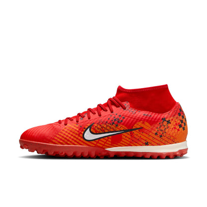 Nike Zoom Mercurial Superfly 9 Dream Speed Academy TF Turf Soccer Cleat - Light Crimson/Pale Ivory/Bright Mandarin/Black