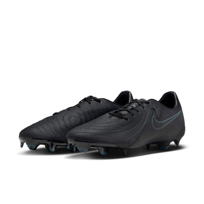 Nike Phantom GX 2 Academy MG Low-Top Soccer Cleats- BLACK/BLACK-DEEP JUNGLE