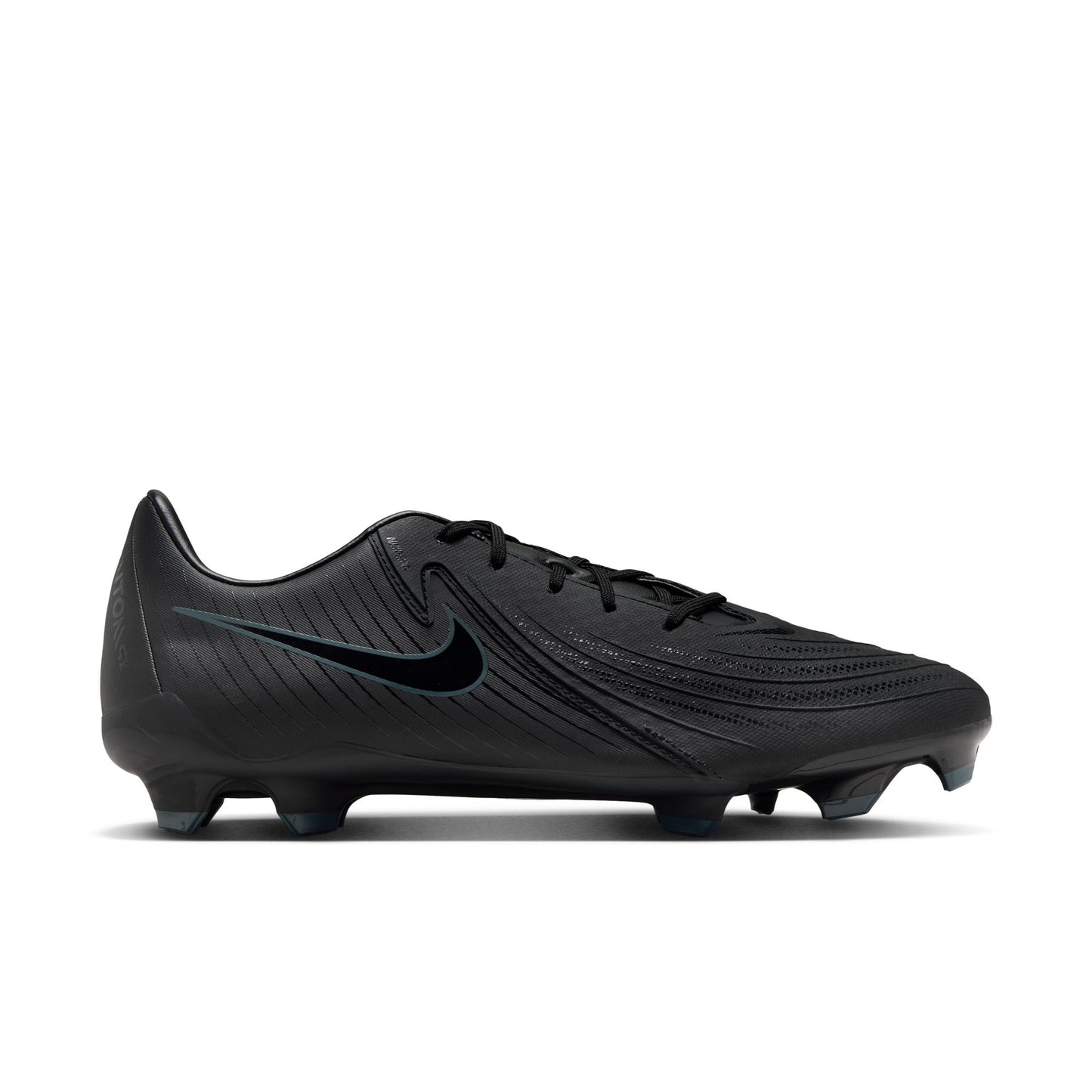 Nike Phantom GX 2 Academy MG Low-Top Soccer Cleats- BLACK/BLACK-DEEP JUNGLE