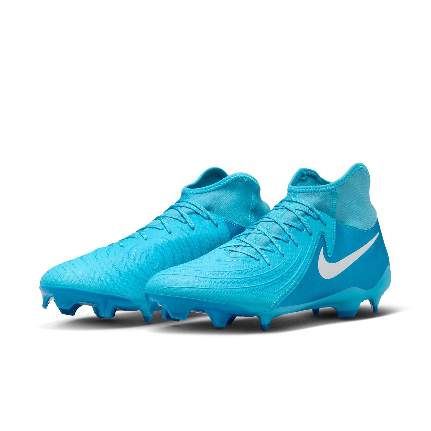 Nike Phantom Luna II Academy FG Firm Ground Soccer Cleat - Blue Fury/ White