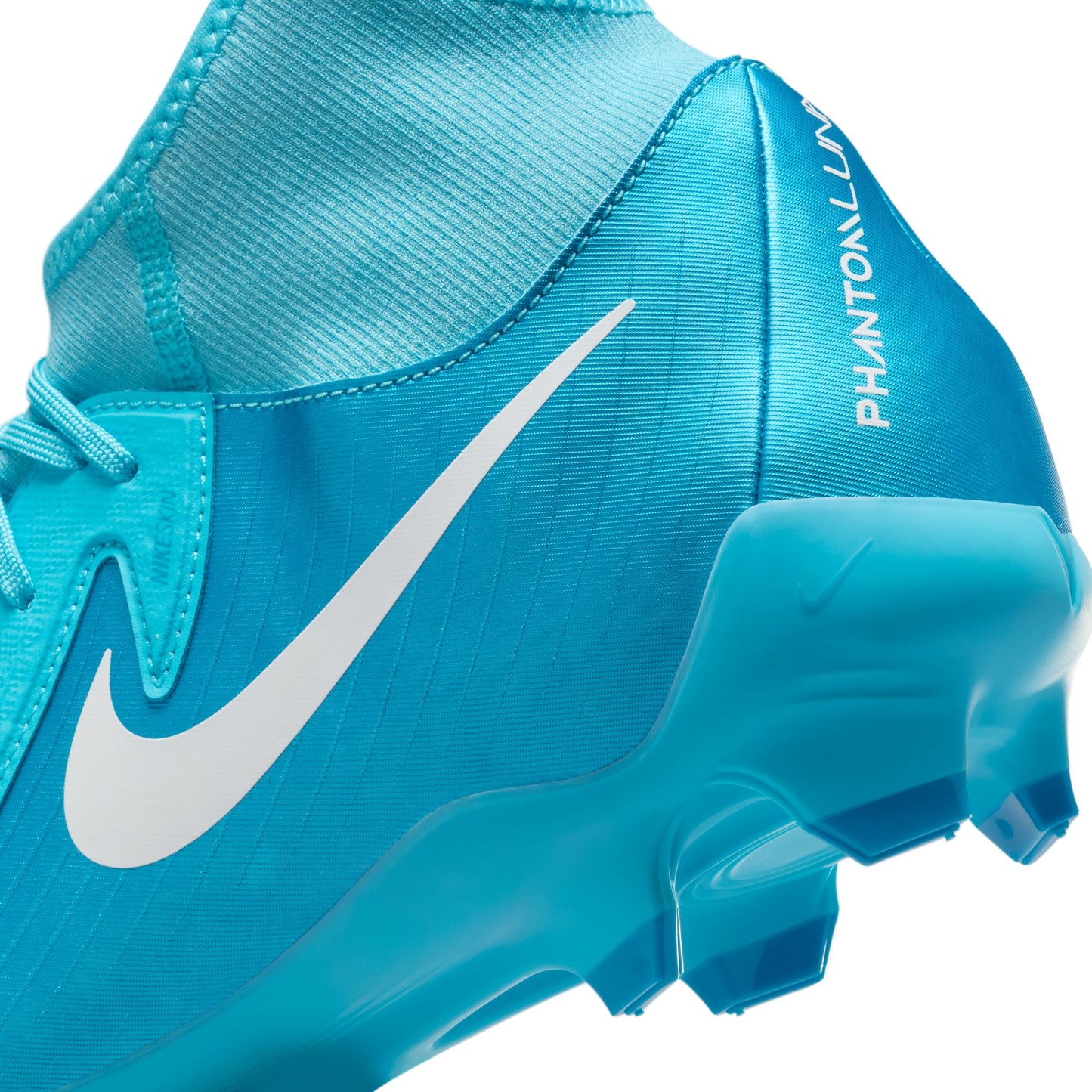 Nike Phantom Luna II Academy FG Firm Ground Soccer Cleat - Blue Fury/ White