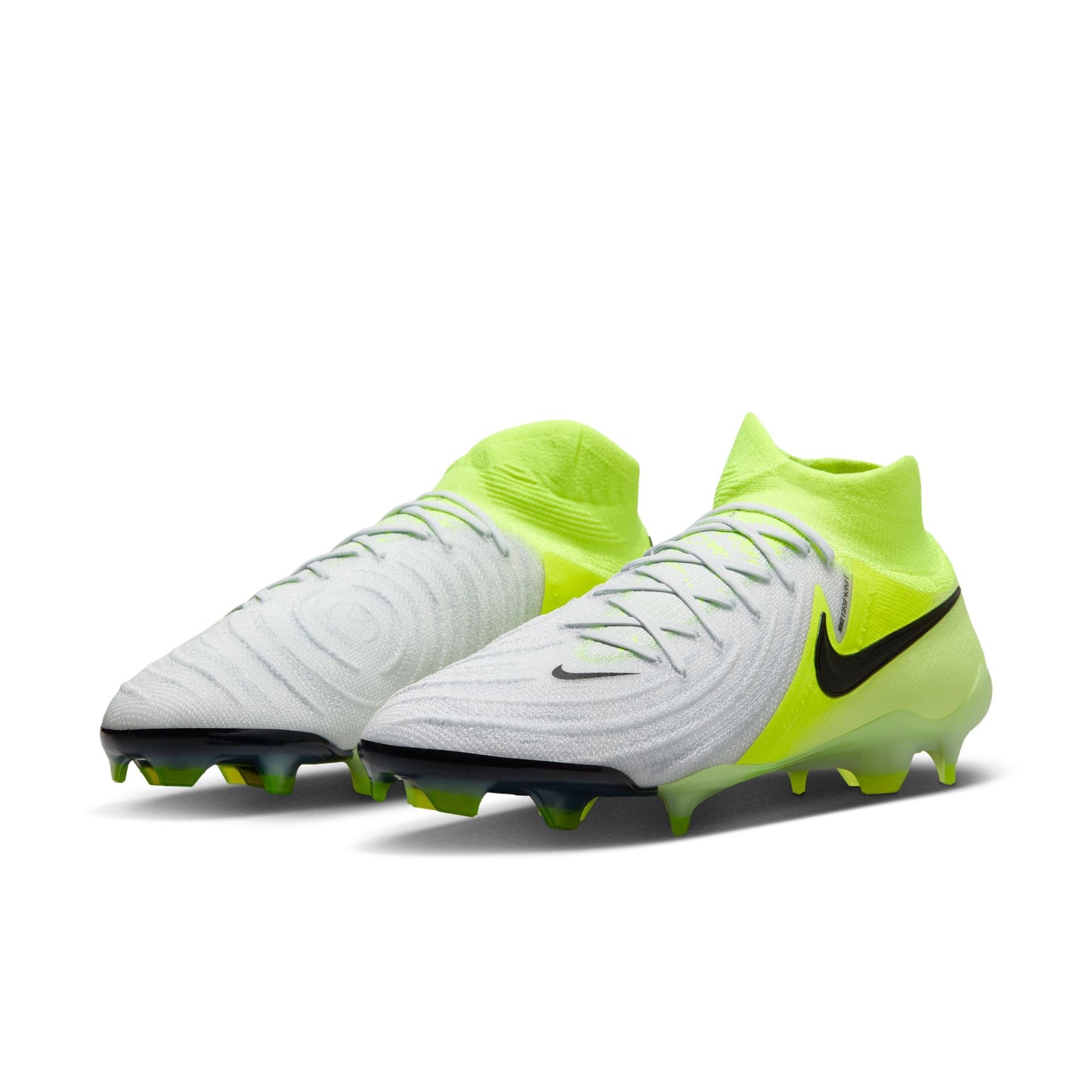 Nike Phantom Luna II Elite FG Firm Ground Soccer Cleat - Metallic Silver/ Black Volt