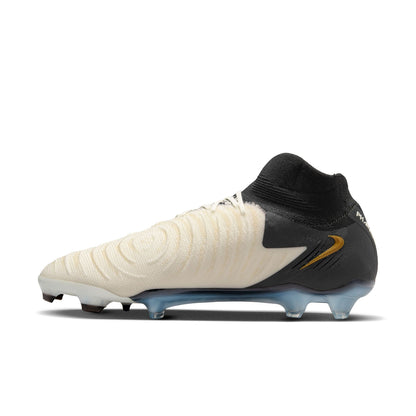 Nike Phantom Luna II Elite FG Firm Ground Soccer Cleat - White/Black/Metallic Gold Coin