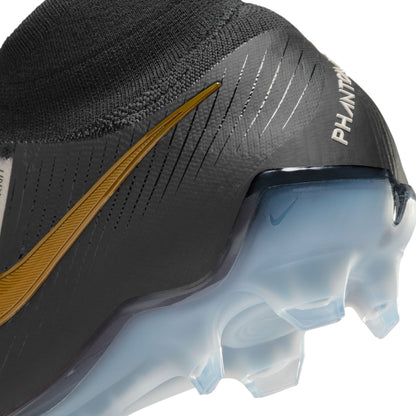 Nike Phantom Luna II Elite FG Firm Ground Soccer Cleat - White/Black/Metallic Gold Coin