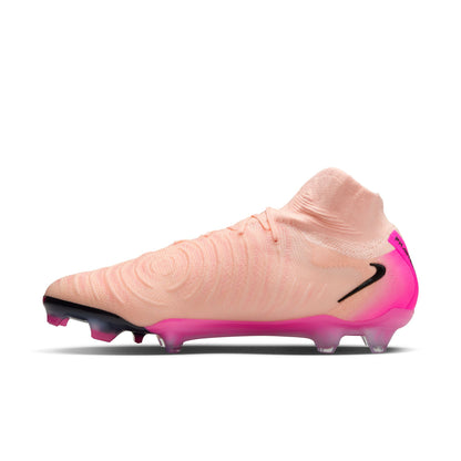 Nike Phantom Luna 2 Elite FG Firm Ground Soccer Cleats-Crimson Tint/Black/Pink Blast