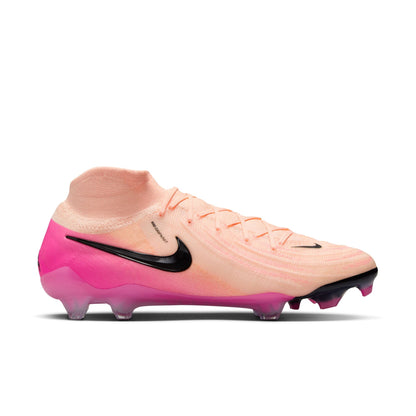 Nike Phantom Luna 2 Elite FG Firm Ground Soccer Cleats-Crimson Tint/Black/Pink Blast