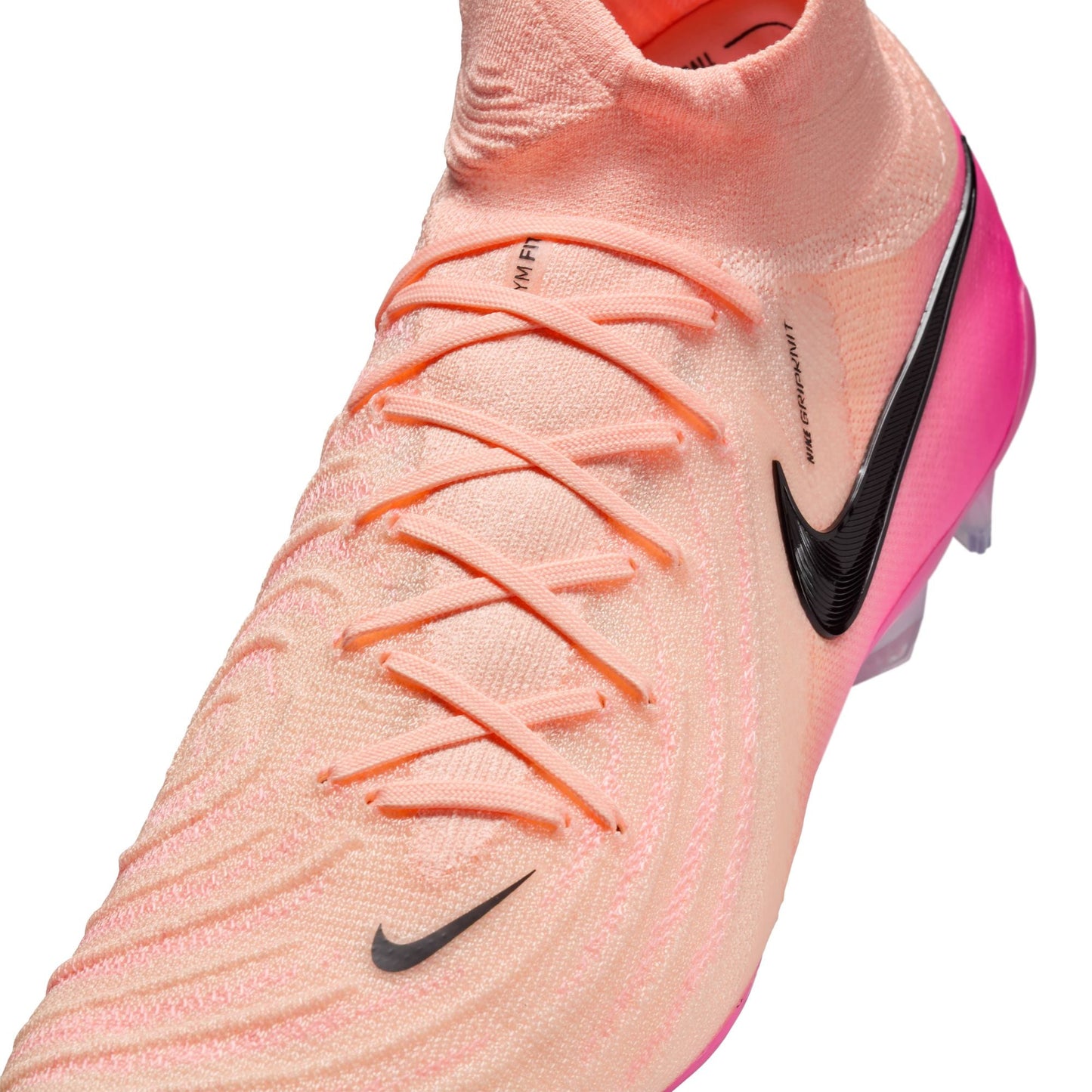 Nike Phantom Luna 2 Elite FG Firm Ground Soccer Cleats-Crimson Tint/Black/Pink Blast