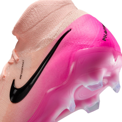 Nike Phantom Luna 2 Elite FG Firm Ground Soccer Cleats-Crimson Tint/Black/Pink Blast