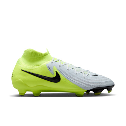 Nike Phantom Luna II Pro FG Firm Ground Soccer Cleat - Metallic Silver/ Black Volt