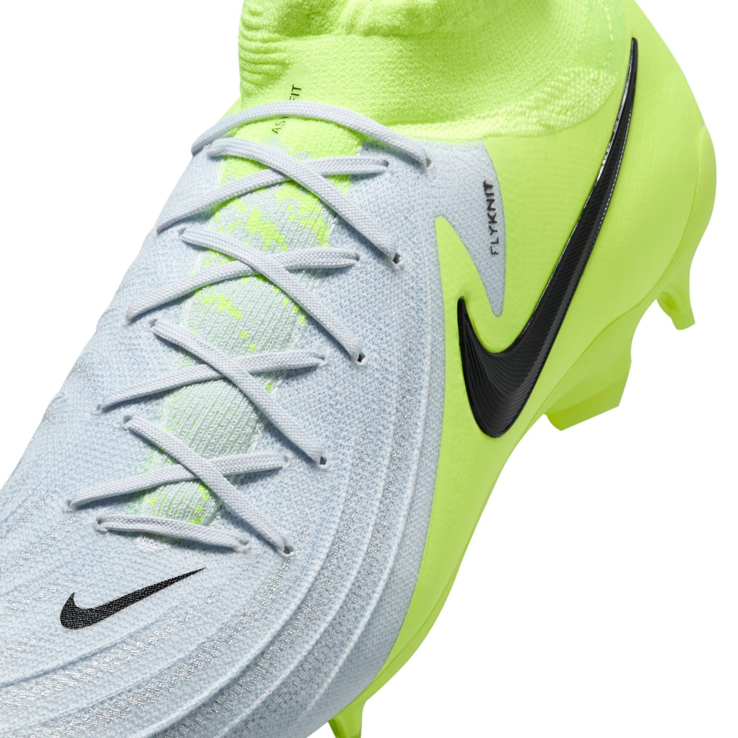 Nike Phantom Luna II Pro FG Firm Ground Soccer Cleat - Metallic Silver/ Black Volt