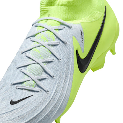 Nike Phantom Luna II Pro FG Firm Ground Soccer Cleat - Metallic Silver/ Black Volt