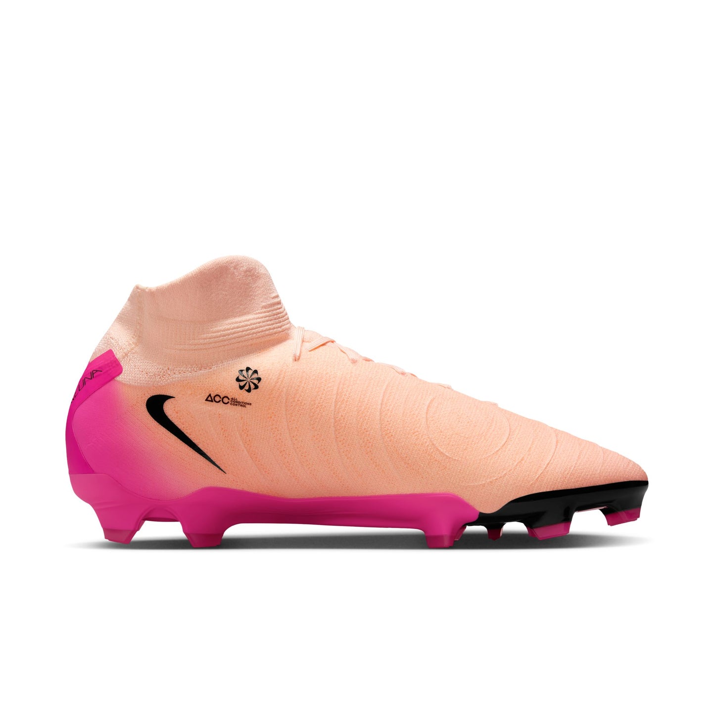 Nike Phantom Luna II Pro FG Firm Ground Soccer Cleat - Crimson Tint/Black-Pink Blast