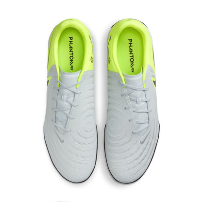 Nike Phantom GX II Academy TF  Turf Shoes - Metallic Silver/ Black-Volt