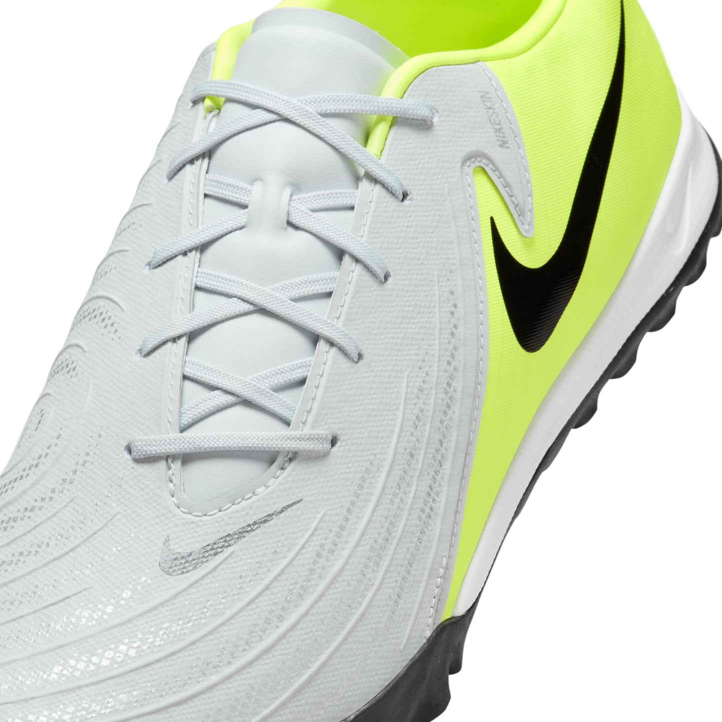 Nike Phantom GX II Academy TF  Turf Shoes - Metallic Silver/ Black-Volt