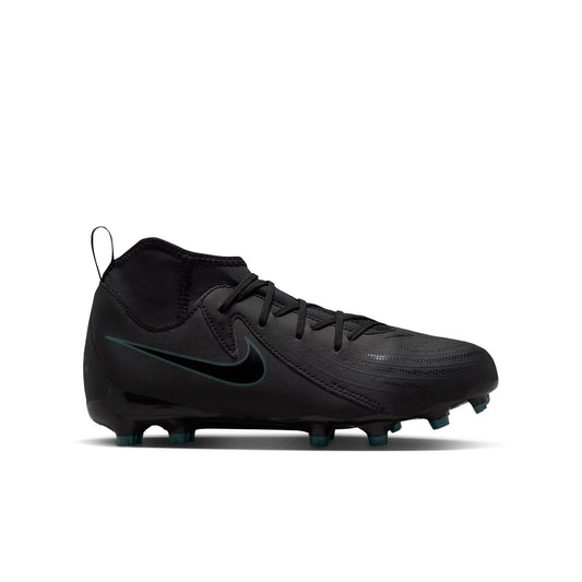 Nike Jr. Phantom Luna 2 Academy Little/Big Kids' MG Soccer Cleats- BLACK/BLACK-DEEP JUNGLE