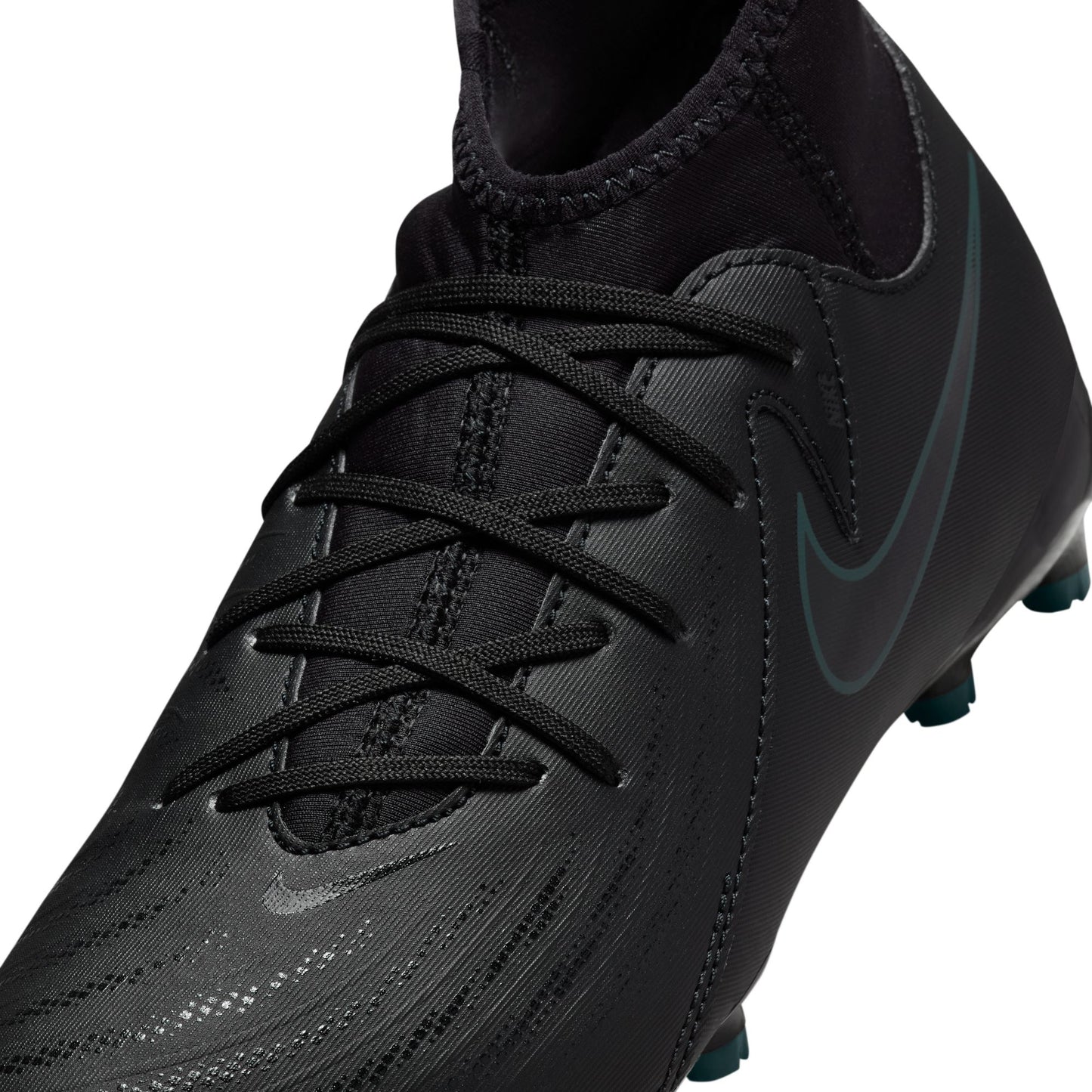 Nike Jr. Phantom Luna 2 Academy Little/Big Kids' MG Soccer Cleats- BLACK/BLACK-DEEP JUNGLE