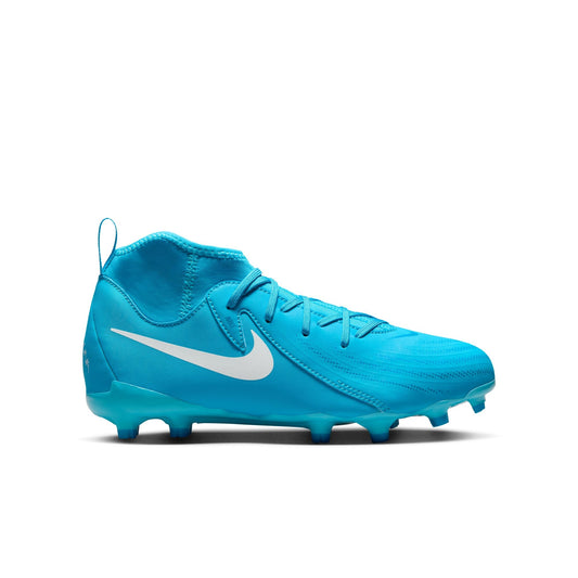 Nike Junior Phantom Luna II Academy FG/MG Soccer Cleat - Blue Fury/White