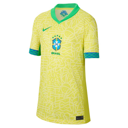 Big Kids' Nike Dri-FIT Soccer Brazil 2024 Replica Home Jersey