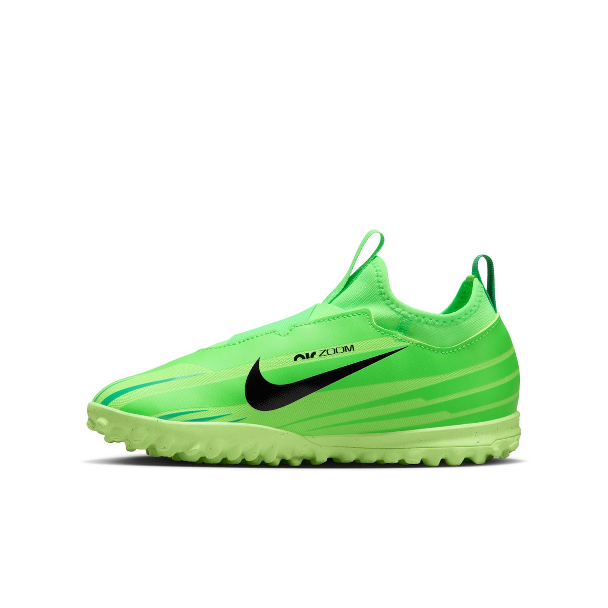 Nike Junior Zoom Mercurial Vapor 15 Dream Speed Academy TF Turf Soccer Cleats - Green Strike/Black/Stadium Green