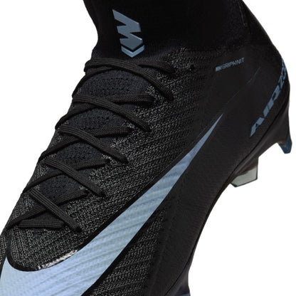 Nike Air Zoom Mercurial Superfly 10 Elite FG Firm Ground Soccer Cleat -Black/Ice Blue