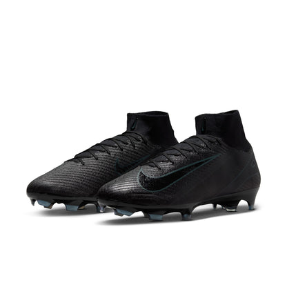 Nike Air Zoom Mercurial Superfly 10 Elite FG Firm Ground Soccer Cleat - Black/Black-Deep Jungle