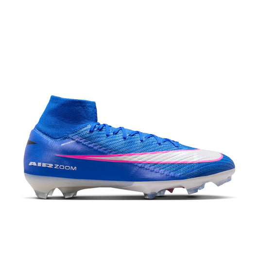 Nike Air Zoom Mercurial Superfly 10 Elite FG Firm Ground Soccer Cleats-Racer Blue/White
