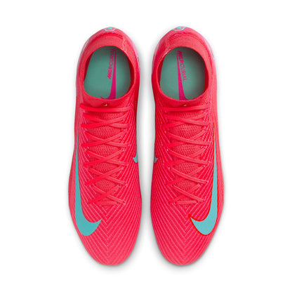 Nike Zoom Superfly 10 Elite FG/MG Firm Ground Socer Cleats - Ember Glow/Aurora Green