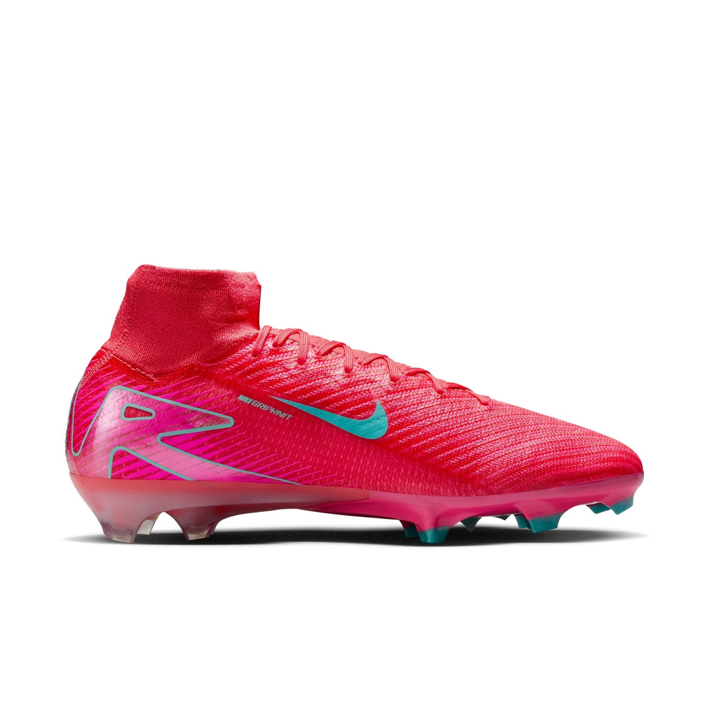 Nike Zoom Superfly 10 Elite FG/MG Firm Ground Socer Cleats - Ember Glow/Aurora Green